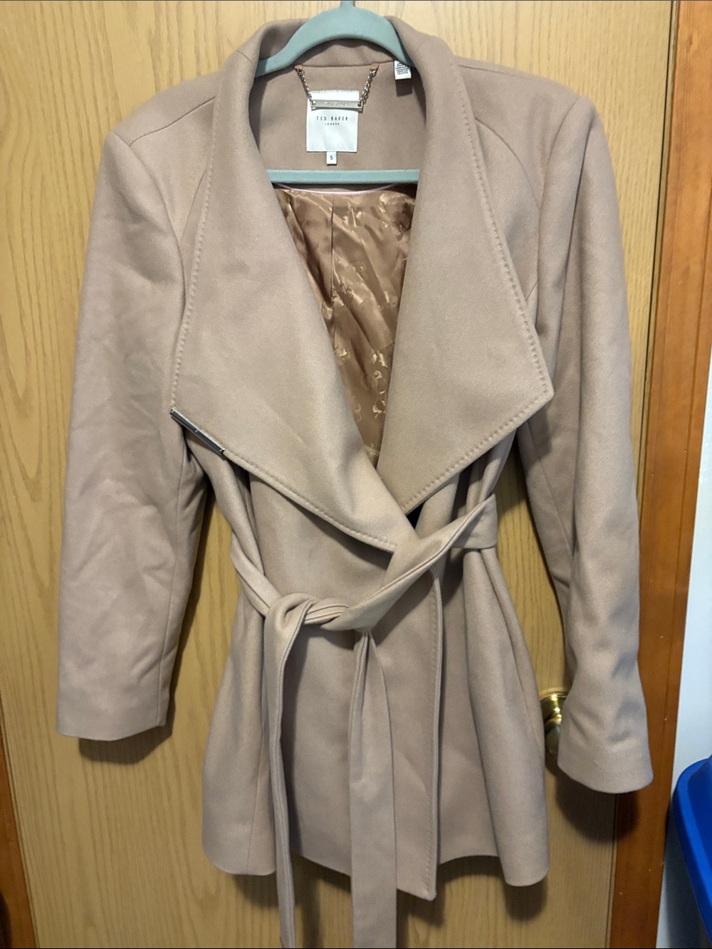 Ted Baker Light Beige Wrap Trench Coat with Belt - Women